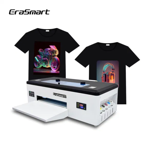 Erasmart Small Desktop Цифровая тканевая текстильная одежда Impresora L1800 A3 Dtf Принтер Пленка для домашних животных Теплопередача Пресс Струйная футболка Футболка
