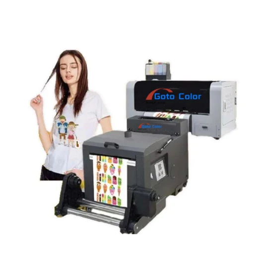 Принтер DTG Dtf для печати на пленке для домашних животных, автоматическая цифровая печатная машина для футболок, 220 В для ткани