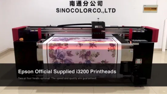 Широкоформатный цифровой ремень Cmyk/Cmyk+W с разрешением 2400 точек на дюйм, прямая печать на текстильном принтере