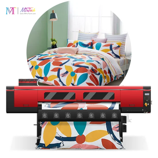 MT MTuTech 1,9 метра цифровая сублимационная печатная машина для одежды из хлопчатобумажной ткани с печатающей головкой I3200